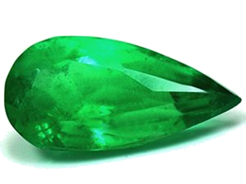 2.76 carat GREEN Pear Smaragdas (1)