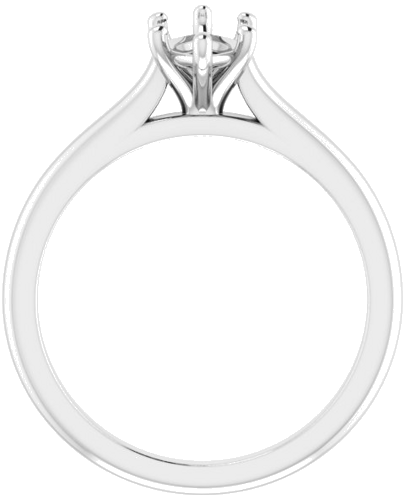 14K White 10x5 mm Marquise Solitaire Engagement Ring Mounting (2)