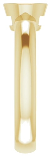 Sužadėtuvių Žiedas „Bezel-Set Solitaire“ 750 Geltonojo Aukso Round 5.5mm (4)