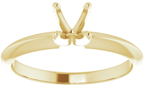 Sužadėtuvių Žiedas „Light Solitaire“ 585 Geltonojo Aukso Round 5.4mm x 5.7mm (3)