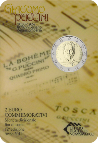 2014 San Marino Puccini 2 euro coin (2)
