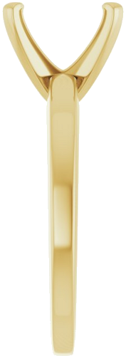 Sužadėtuvių Žiedas „Solitaire“ 585 Geltonojo Aukso Emerald 8mm x 6mm (4)