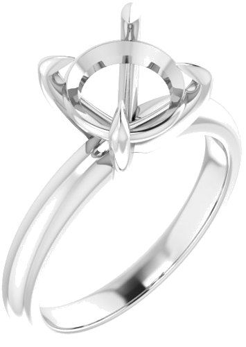 Sužadėtuvių Žiedas „Claw-Prong Solitaire“ 925 Sidabro Round 9mm (1)