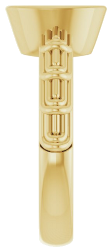 Sužadėtuvių Žiedas „Solitaire“ 585 Geltonojo Aukso Oval 9mm x 7mm (4)