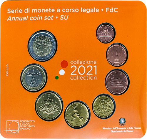 2021 Italy BU Euro coin set (1)