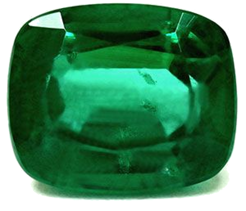 4.06 carat GREEN Cushion Smaragdas (1)