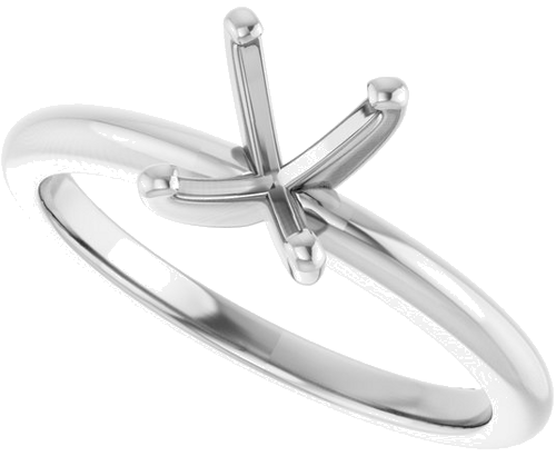 Sužadėtuvių Žiedas „Solitaire“ 950 Platinos Oval 8mm x 6mm (5)