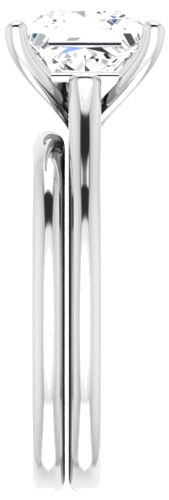 Sužadėtuvių Žiedas „Solitaire“ 750 Baltojo Aukso Square 7.5mm (9)