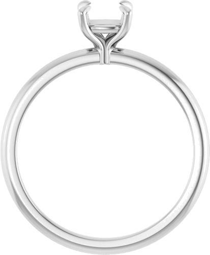 Sužadėtuvių Žiedas „Solitaire“ 585 Baltojo Aukso Cushion 5mm (2)