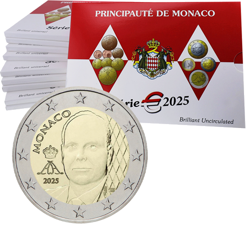 2025 Monaco BU Euro Coin Set (New Design) (2)