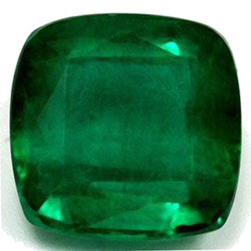 2.77 carat GREEN Cushion Smaragdas (1)
