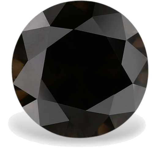 1.51 carat Fancy Black-VVS2 Excellent cut Natūralus Round Deimantas (1)
