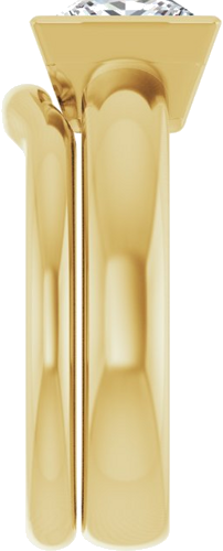 14K Yellow 7 mm Square Engagement Ring Mounting (9)