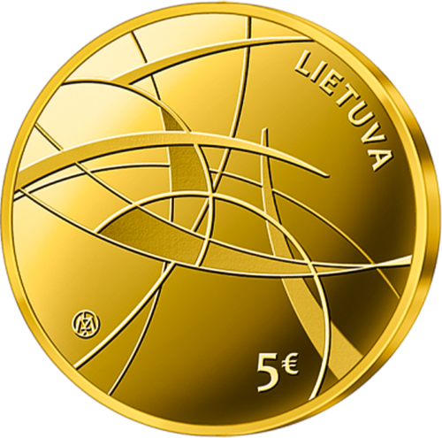 2021 Lithuania Social Sciences 5 euro Gold coin (2)