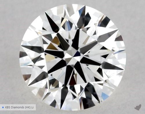 0.56 carat I-VVS1 Excellent cut Natūralus Round Deimantas (1)