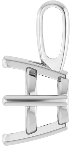 Pakabukas „Solitaire“ 585 Baltojo Aukso Round 6.5mm (3)