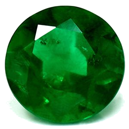 1.03 carat GREEN Round Smaragdas (1)