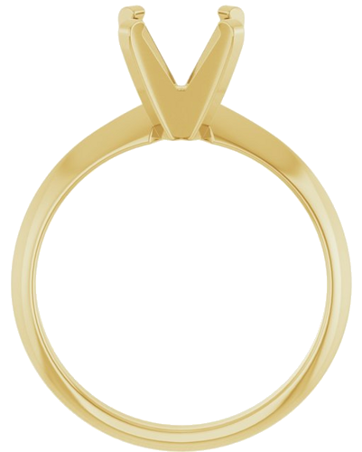 Sužadėtuvių Žiedas „Solitaire“ 585 Geltonojo Aukso Round 7.6mm (2)