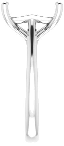 Sužadėtuvių Žiedas „Solitaire“ 585 Baltojo Aukso Emerald 11mm x 9mm (4)