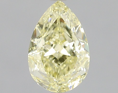 1.02 carat Fancy Yellow-VS1 Natūralus Pear Deimantas (1)
