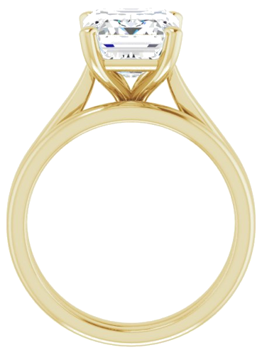 14K Yellow 10x8 mm Emerald Engagement Ring Mounting (7)