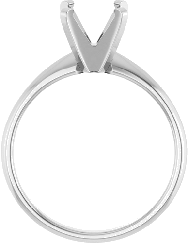 Sužadėtuvių Žiedas „Solitaire“ 585 Baltojo Aukso Square 5.5mm (2)