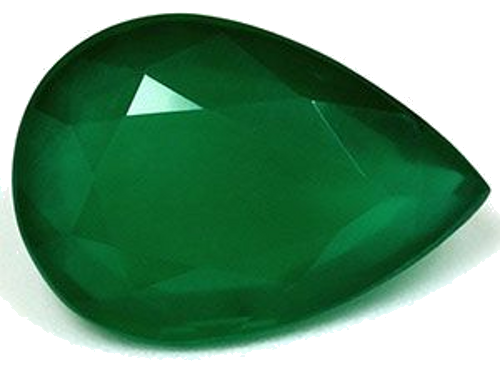 3.09 carat GREEN Pear Smaragdas (1)
