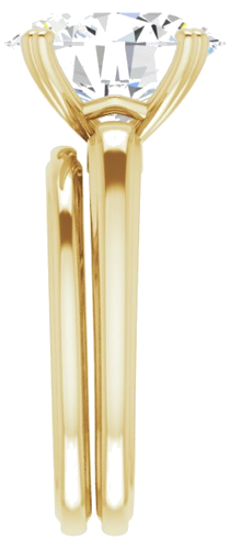 Sužadėtuvių Žiedas „Solitaire“ 417 Geltonojo Aukso Oval 12mm x 10mm (9)