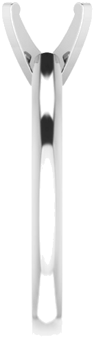 14K White 7.5 mm Round Solitaire Engagement Ring Mounting (3)