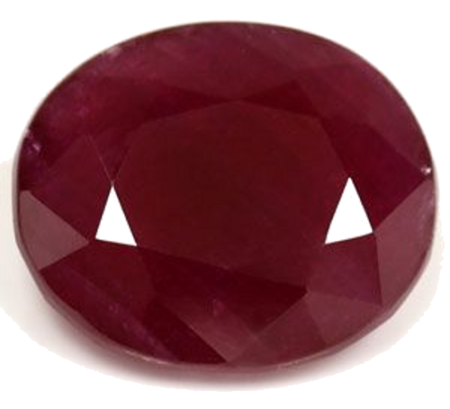 7.03 carat RED Oval Rubinas (1)