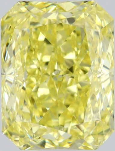 0.51 carat Fancy Intense Yellow-VVS2 Natūralus Radiant Deimantas (1)