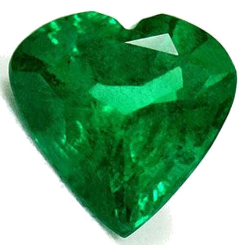 1.36 carat GREEN Heart Smaragdas (1)