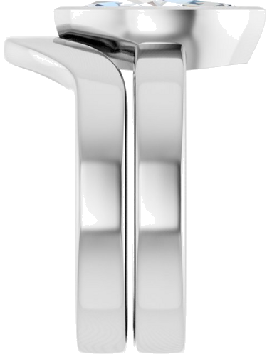 14K White 12x6 mm Marquise Solitaire Engagement Ring Mounting (9)