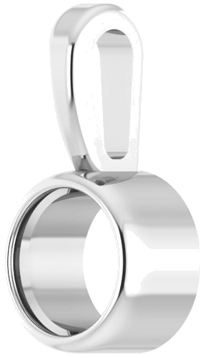 Pakabukas „Bezel-Set Solitaire“ 585 Baltojo Aukso Round 3.5mm (2)