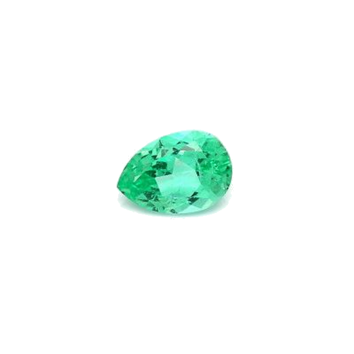 0.68 carat GREEN BRILLIANTFANCY cut Pear Smaragdas (1)