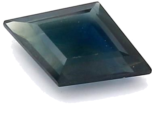 0.84 carat BLUE STEP cut Kite Safyras (1)