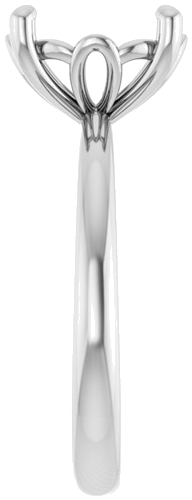 Sužadėtuvių Žiedas „Solitaire“ 585 Baltojo Aukso Round 10mm (4)