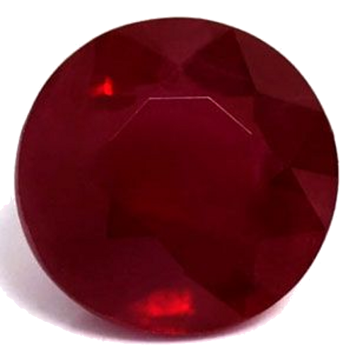 1.0 carat RED Round Rubinas (1)