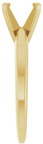 Sužadėtuvių Žiedas „Solitaire“ 585 Geltonojo Aukso Round 7mm (4)