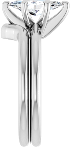 Sužadėtuvių Žiedas „Solitaire“ 585 Baltojo Aukso Marquise 10mm x 5mm (9)