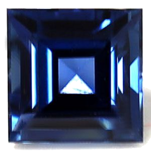 0.98 carat BLUE Square Safyras (1)