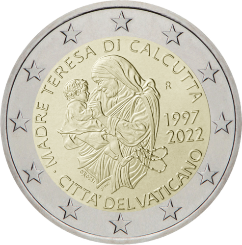 2022 Vatican City Mother Teresa €2 coin (2)