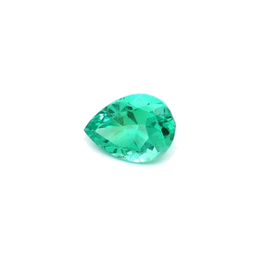 0.91 carat GREEN MODIFIEDBRILLIANT cut Pear Smaragdas (1)