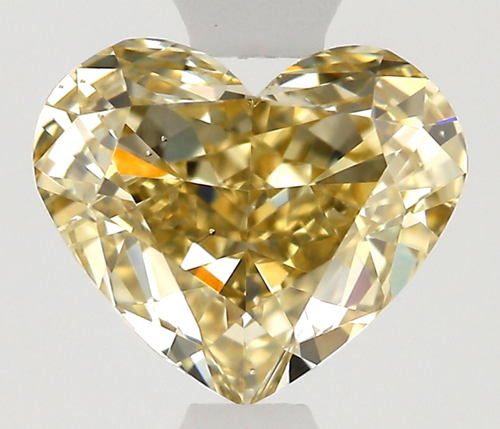 0.62 carat Fancy Brownish Yellow-SI1 Natūralus Heart Deimantas (1)