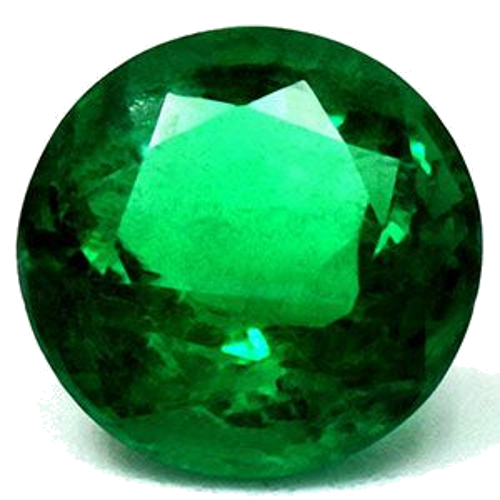 1.0 carat GREEN Round Smaragdas (1)