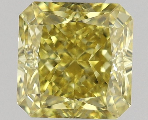 0.61 carat Fancy Intense Yellow-VVS2 Natūralus Square Radiant Deimantas (1)