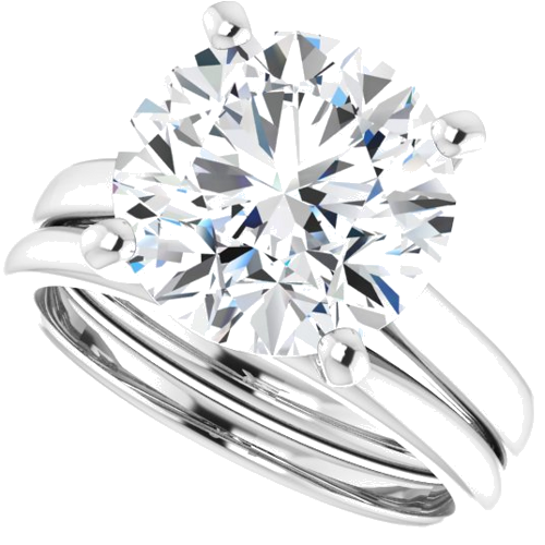 Sužadėtuvių Žiedas „Solitaire“ 950 Platinos Round 11mm (10)