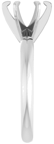 Sužadėtuvių Žiedas „Solitaire“ 585 Baltojo Aukso Round 7.4mm (4)