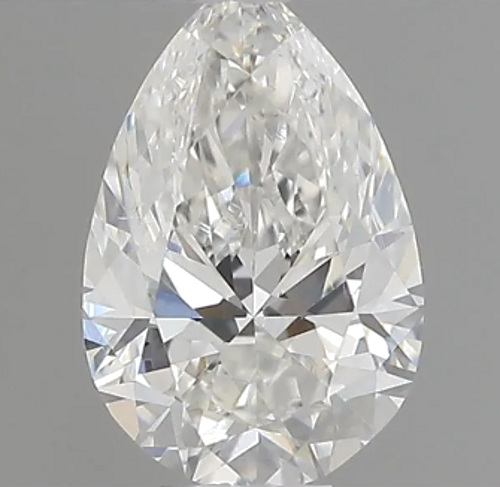 0.3 carat G-VS2 Natūralus Pear Deimantas GIA (1)
