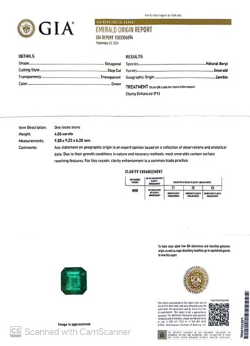4.06 carat GREEN Smaragdas (1)